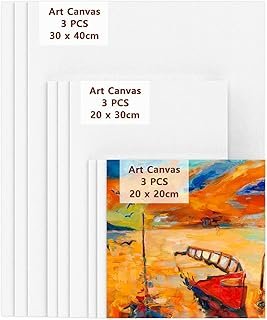 Koncci 9 Packs Canvas Panels, (30x40 20x30 20x20 cm)