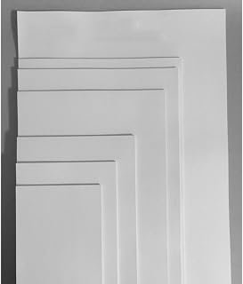 Generic 100 Sheets White Drawing Paper for Oil Pastel, Easy to Carry and Opens Flat, A5 Size 8.3x5.8 Inch Canvas Paper for Painting and Sketching Artists