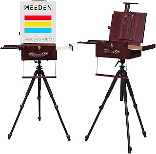 MEEDEN Artist Plein Air Easel: Portable Tabletop Easel with Aluminum Tripod