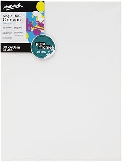 Mont Marte Discovery Single Thick Canvas, 30 x 40 cm Size