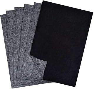 50PCS Carbon Transfer Paper Reusable Graphite Tracing Paper Sheets for Wood Canvas Paper Art Craft Projects A4