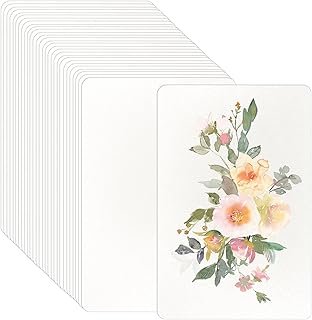 Watercolour Paper Blank Cards, 50 Sheets Blank Paper for Watercolour Painting, Watercolor Paper 300gsm for Card Making, Painting Paper for Watercolors, DIY, Crafts (15 x 10 cm)