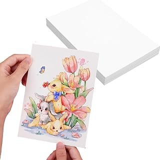 Watercolour Paper Watercolor Cards-25 Sheets 5"x7" 300gsm Artist Painting Drawing Paper,Cotton Blend Cold Press White Paper Perfect for Kids, Students, Artists (12.7x17.8 cm)