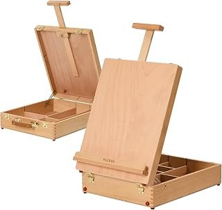 MEEDEN Table Top Easel for Painting: Portable Tabletop Easel with Storage