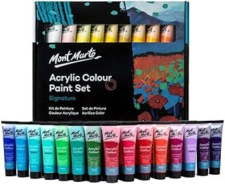 Mont Marte Signature Acrylic Colour Paint 36-Pieces Set, 36 ml