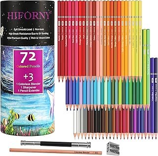 HIFORNY 75 Pack Colored Pencils Set for Adult Coloring
