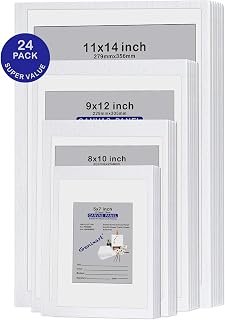 Genixart Canvas Panels, 24pcs Multipack Blank Canvases Boards Art Painting
