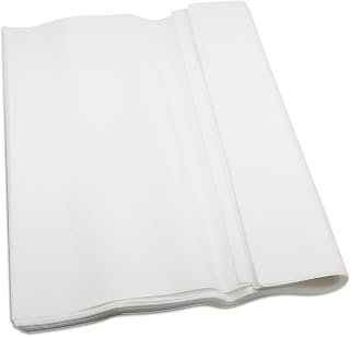 50 Sheets Artist Teabag Paper, 41 x 41 cm Wet Strength Tissue for Printmaking, Collage, Cyanotype, Eco Printing, Mixed Media Art - SZTTY
