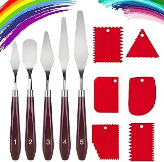 11pcs Palette Knife Set-Stainless Steel Palette Knives and Scrapers